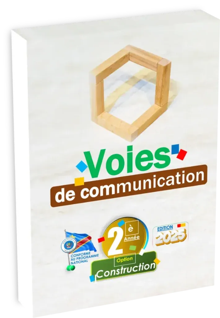 Couverture du manuel scolaire Voies de Communication pour la 2ème année de l'option Construction.