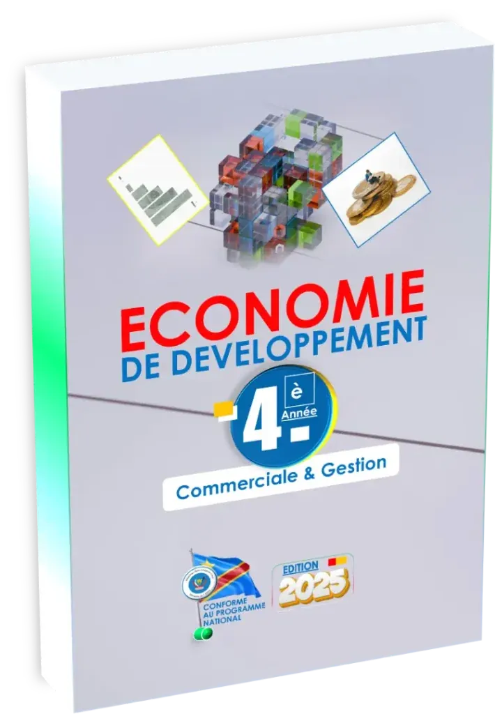 Couverture du manuel ECODEV pour la 4ème année Commerciale et Gestion, édition 2025.