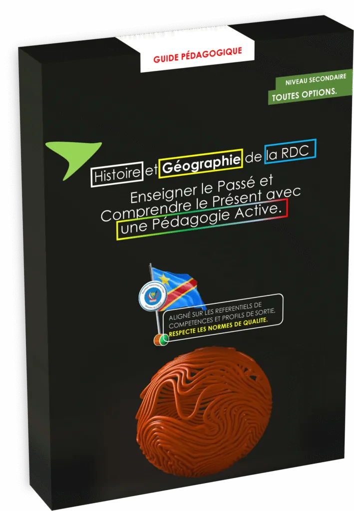 Couverture du Guide Pédagogique d'Histoire et Géographie de la RDC, édition 2025.