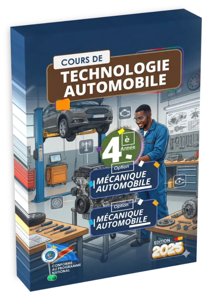 Couverture du manuel de Technologie Automobile, 4ème année option Mécanique Automobile.