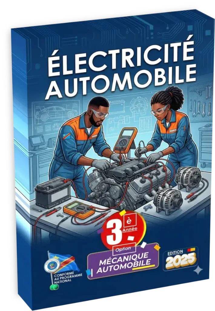 Couverture du manuel scolaire Électricité Automobile 3ème année option mécanique automobile.