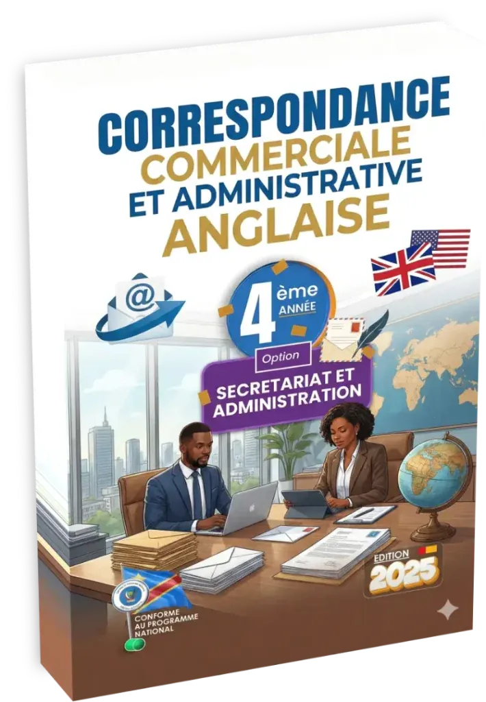 Couverture du manuel CCA Anglaise 4ème année option Secrétariat et Administration