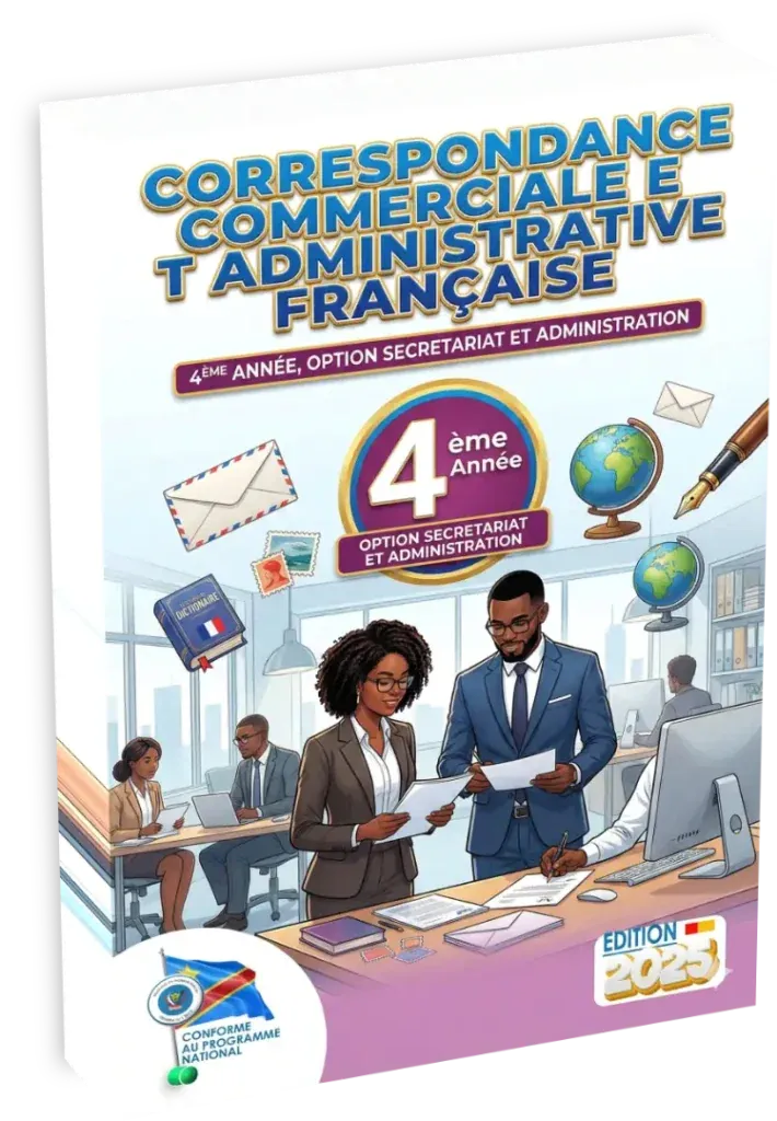 Couverture du manuel de CCC Français pour la 4ème année option Secrétariat et Administration.