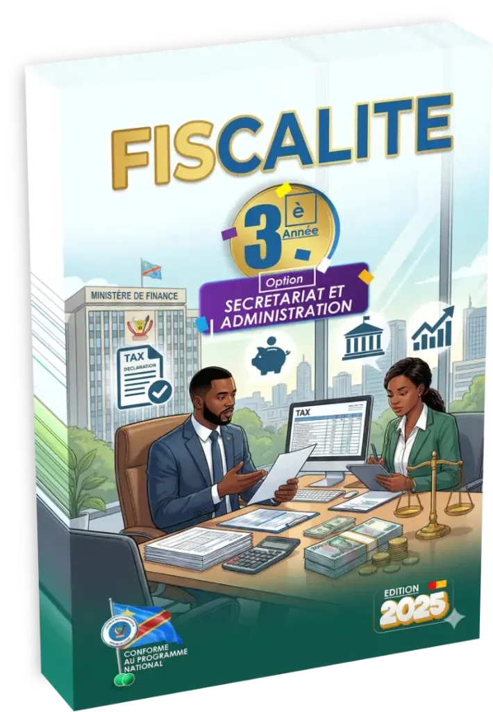 Couverture du manuel scolaire de Fiscalité pour la 3ème année Secrétariat et Administration.
