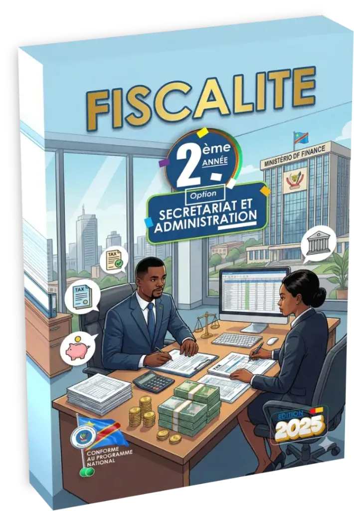 Couverture du manuel de Fiscalité pour la 2ème année, option Secrétariat et Administration