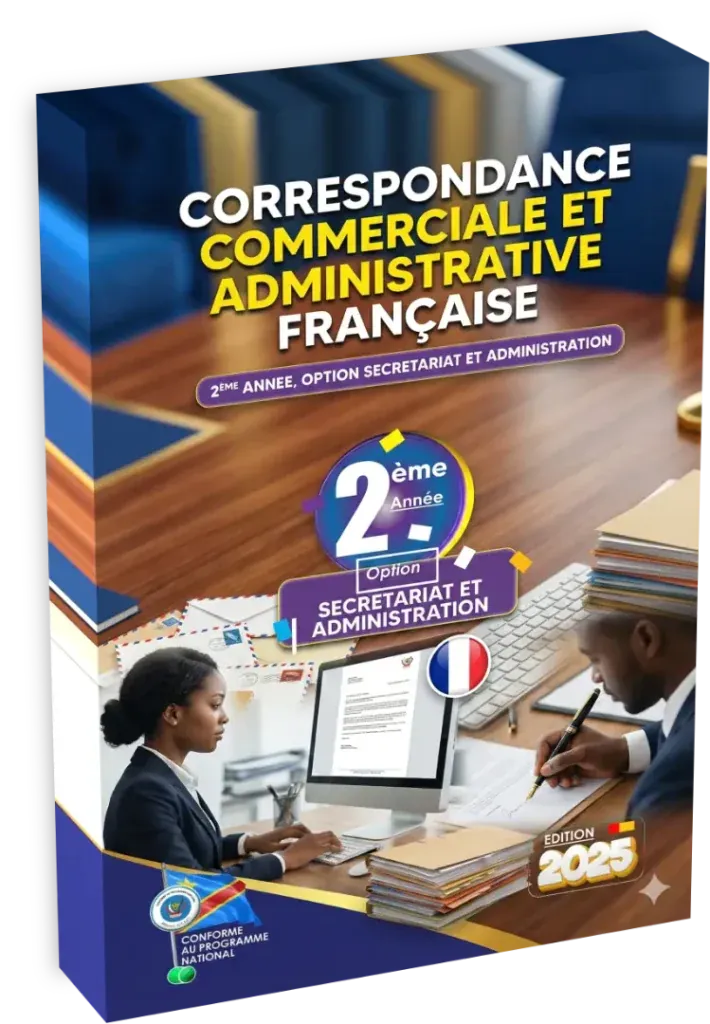 Couverture du manuel de Correspondance Commerciale et Administrative Française pour la 2ème année, option secrétariat.