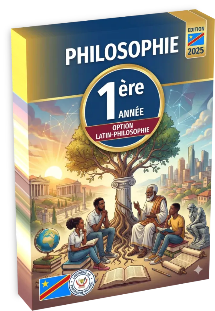 Couverture du manuel de Philosophie pour la 1ère année de l'option Latin-Philosophie en RDC.