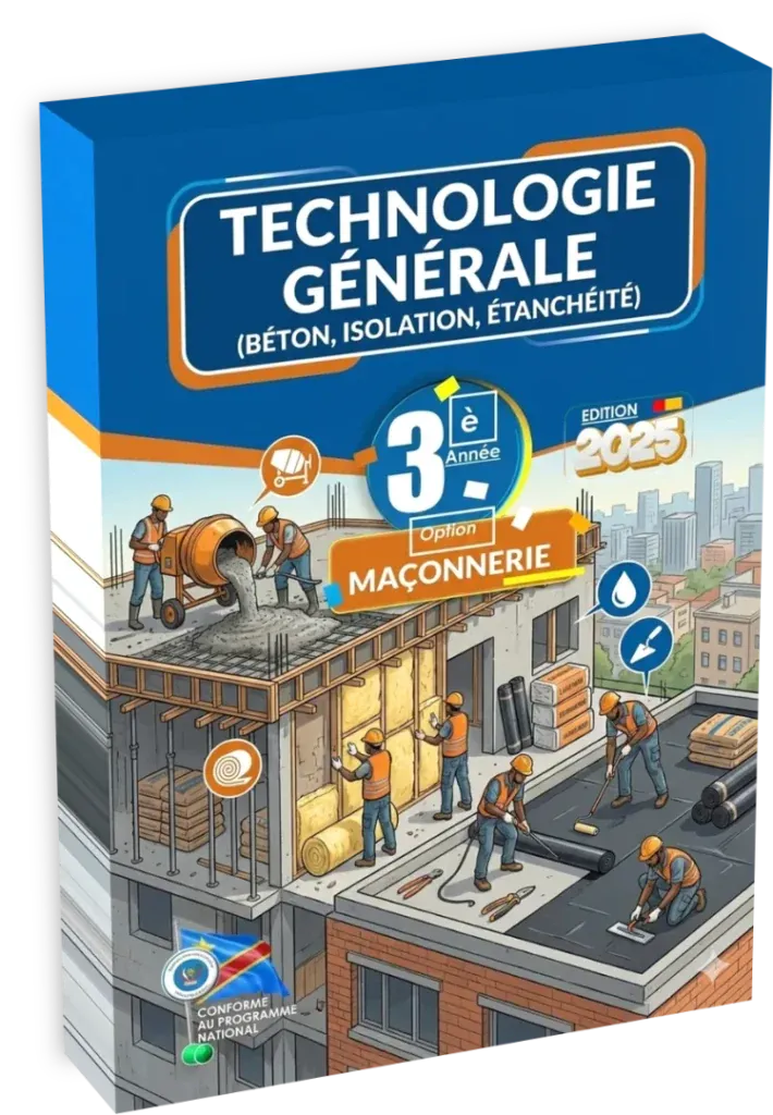 Couverture du manuel de Technologie Générale 3ème année, option Maçonnerie.